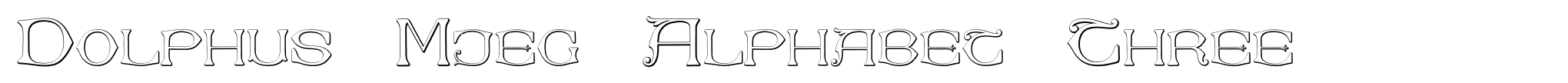 Dolphus Mieg Alphabet Three image